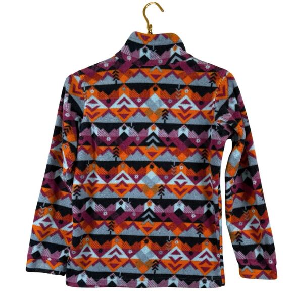 Columbia Kids Fleece Jacket Southwestern Aztec Print Zip Up Coat | M 10/12 - Picture 2 of 9